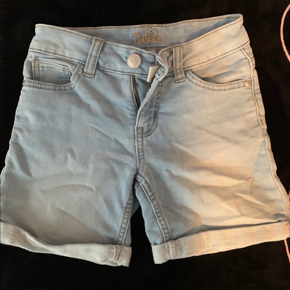 Mid-Length Jean Shorts
